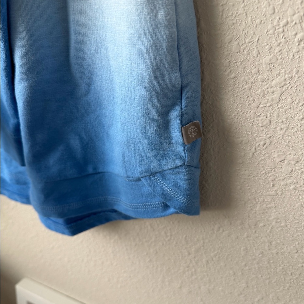 Talbots Blue and White Ombre Long Sleeve Top - Picture 4 of 8